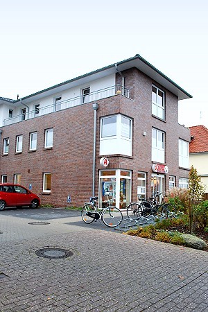 Außenansicht der Praxis für Physiotherapie in Oldenburg.